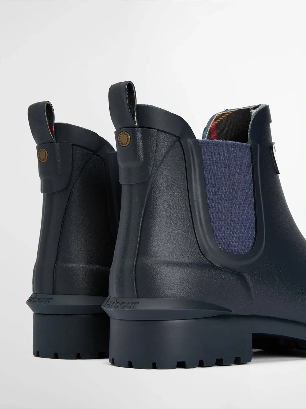 BARBOUR WILTON WELLINGTONS RAIN BOOTS NAVY 40 EU 9 US